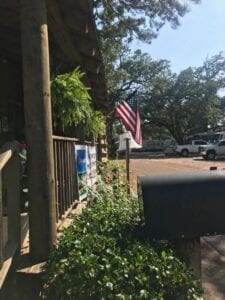 USA flag in cottage